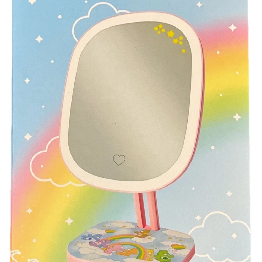 Cute Care Bears Mirror with colorful Base